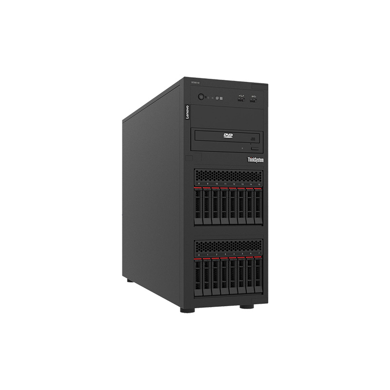 Picture of Lenovo ThinkSystem ST250 v2 Tower Server (Xeon E-2356G 6C 80W/ 3.2GHz/ 12 MB/ 32GB RAM/ 4 x 1.92TB SATA SSD/ 8x2.5" SATA/SAS Backplane/ Lenovo XClarity Administrator/ 2x 1GbE Onboard Ethernet ports, 550W Platinum PSU/ 3 Years Onsite Warranty)